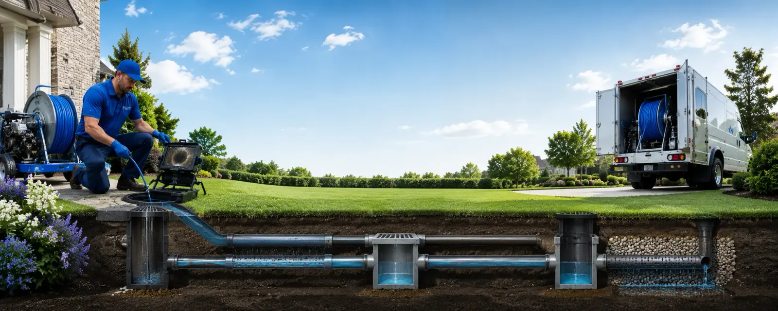 Outdoor drain cleaning information for Letart, WV